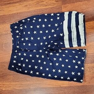 GAP KIDS Boys XXL 14/16 White Blue Stars and Stripes Shorts